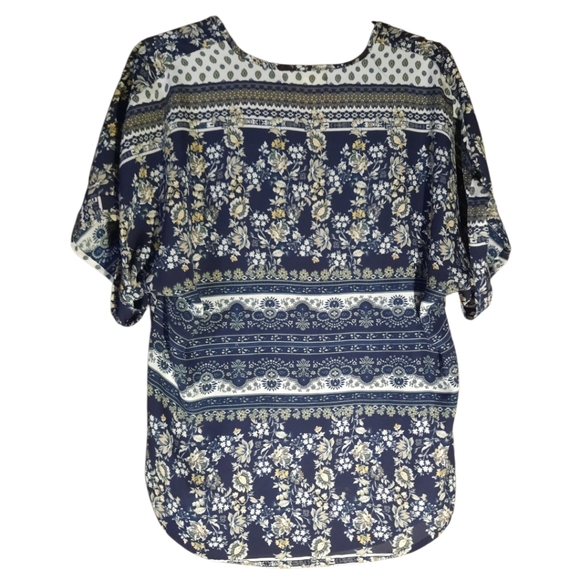 Wishful Park Blouse Large Short Sleeve - Picture 3 of 5